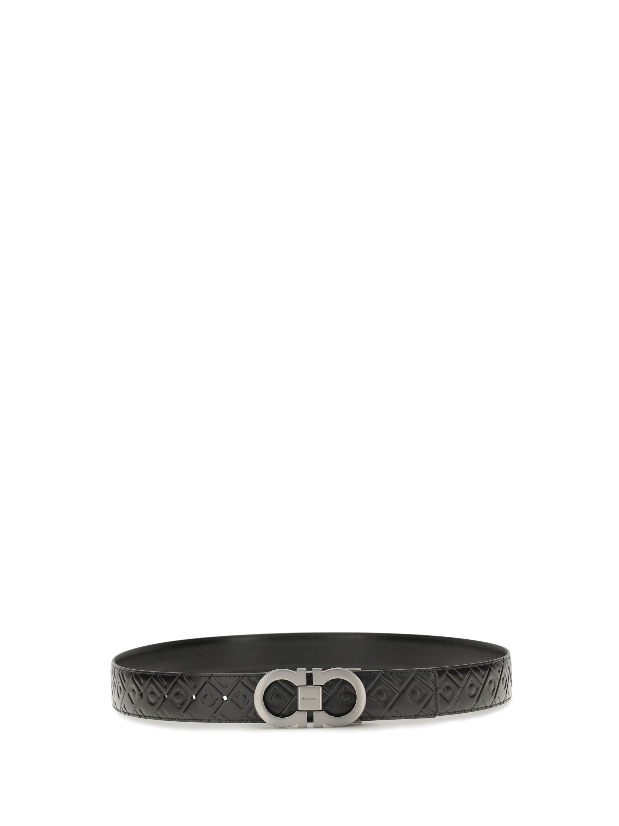 Reversible leather Gancini Belt
