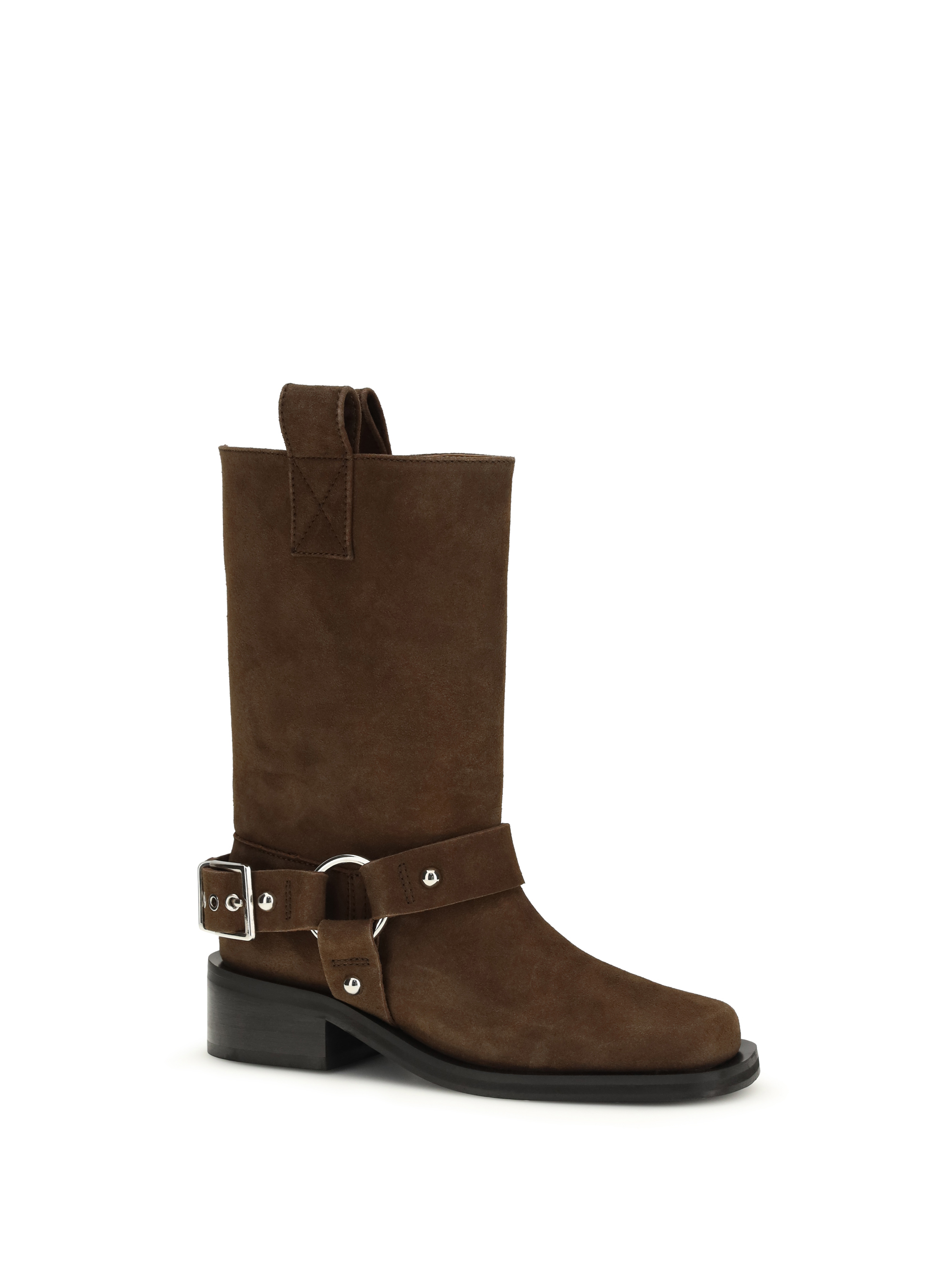Suede biker Boots