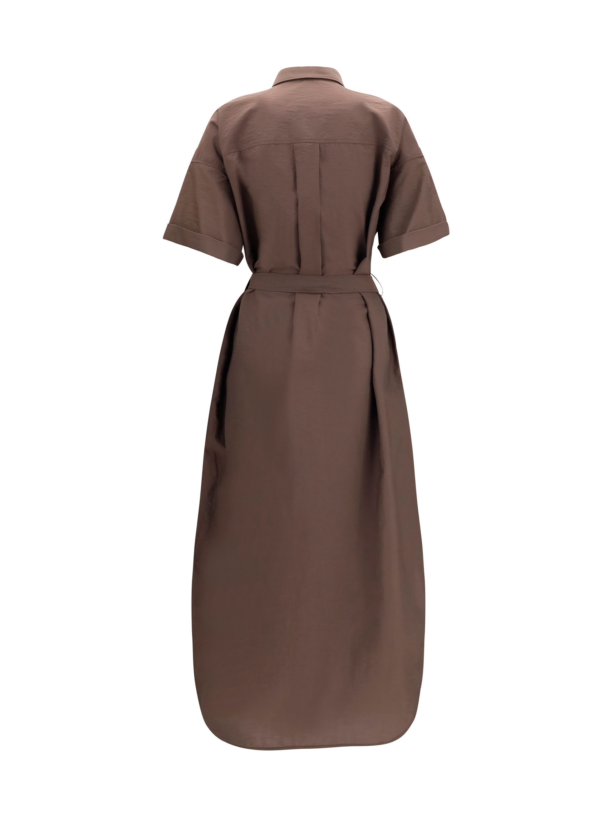 Sequined shirt Dress with belt
