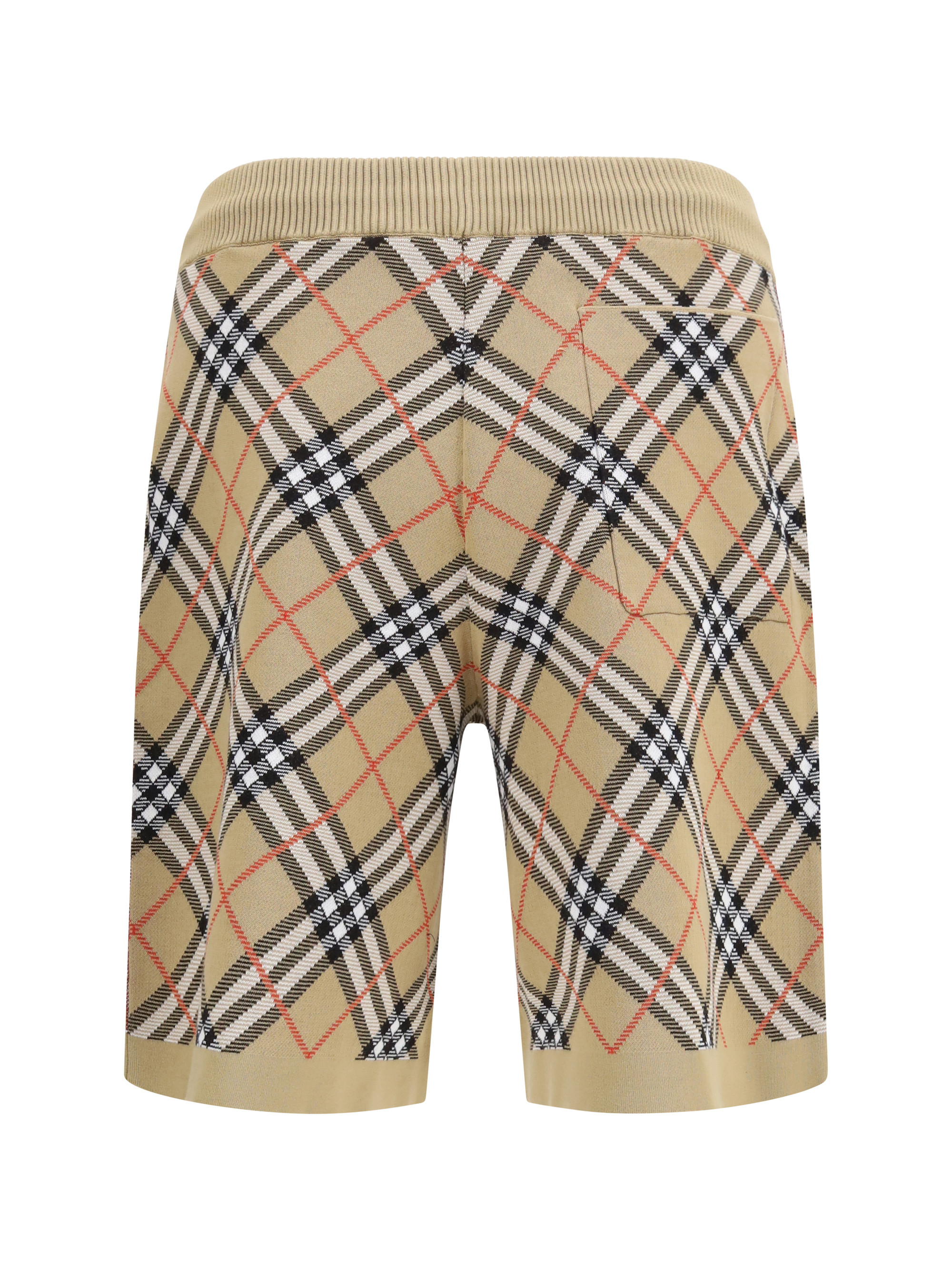 Check cotton blend Shorts