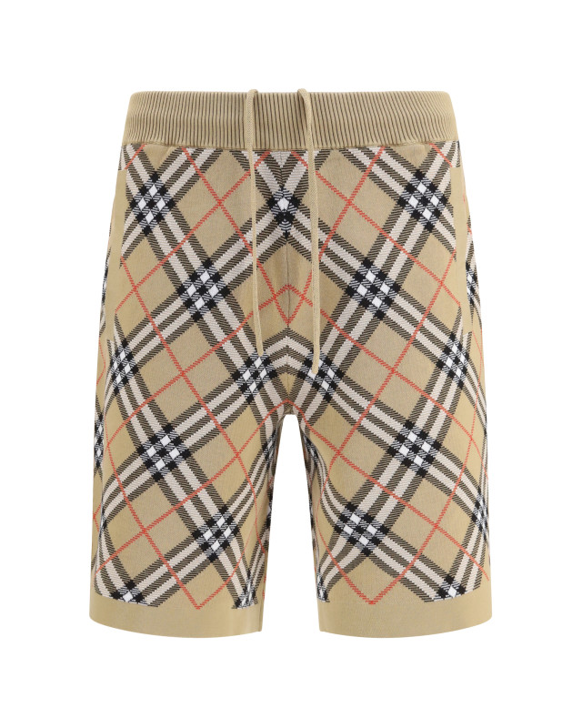 Check cotton blend Shorts