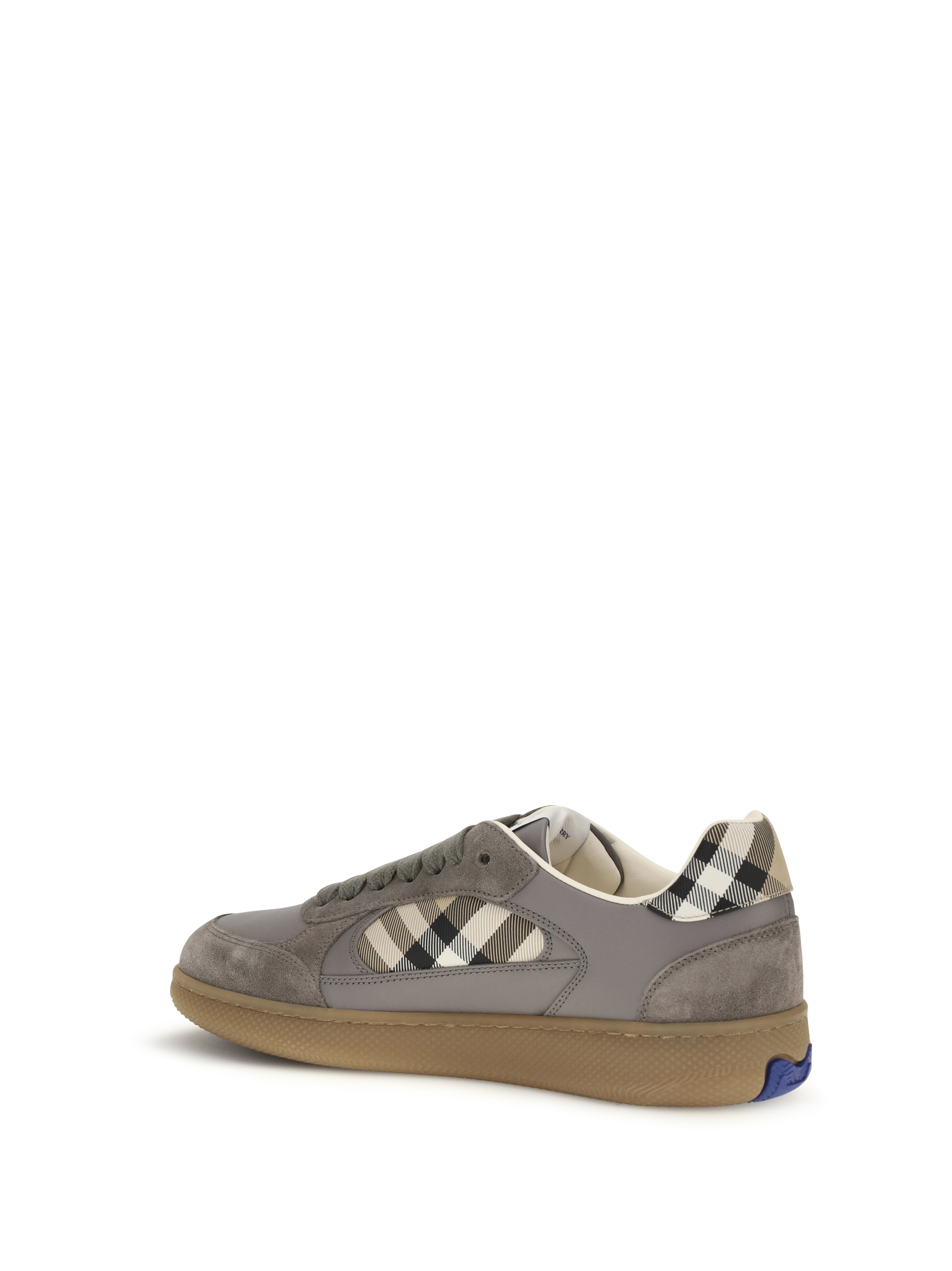 Terrace leather and Check Sneakers