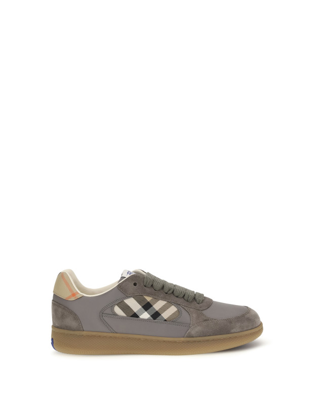 Terrace leather and Check Sneakers