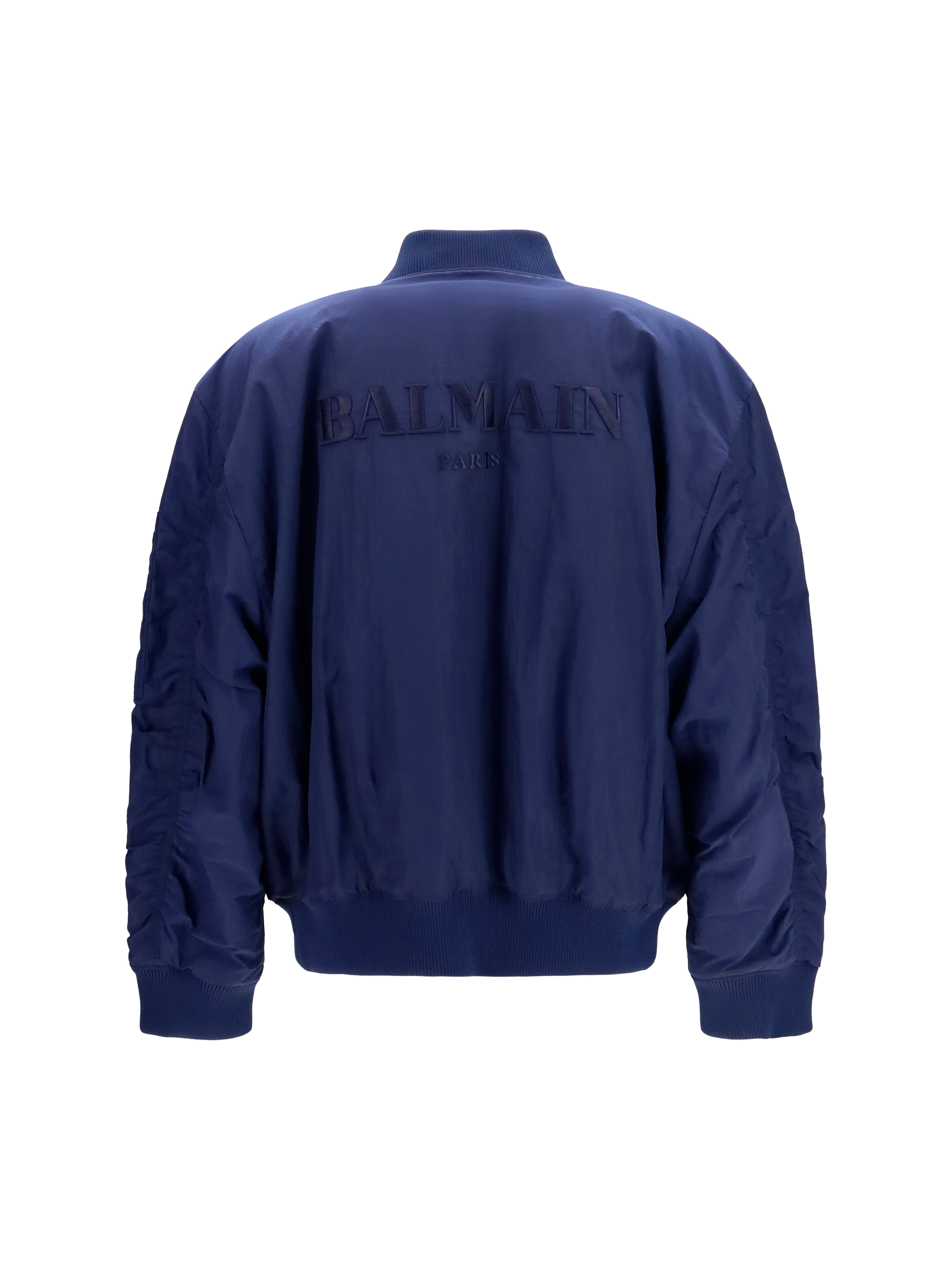 Nylon Bomber Jacket with embroidered back logo