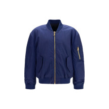 Nylon Bomber Jacket with embroidered back logo