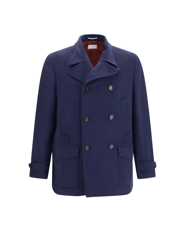 Double-breasted wool Coat