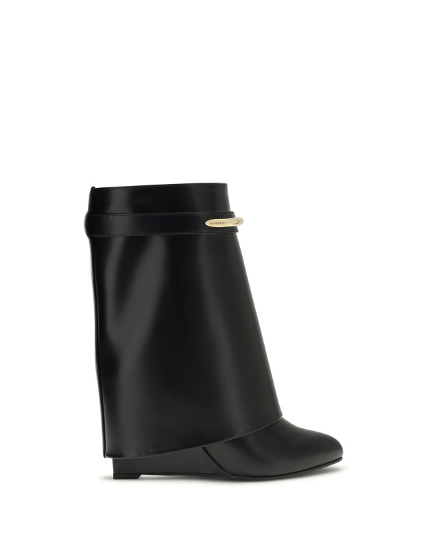 Leather Shark Ankle Boots