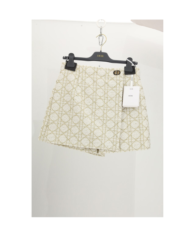 SHORT/JUPE DB-TWEED CANNAGE OR