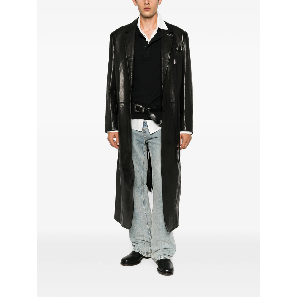 [ANN DEMEULEMEESTER] Leather Jacket FW26 B0012061 LT137 099
