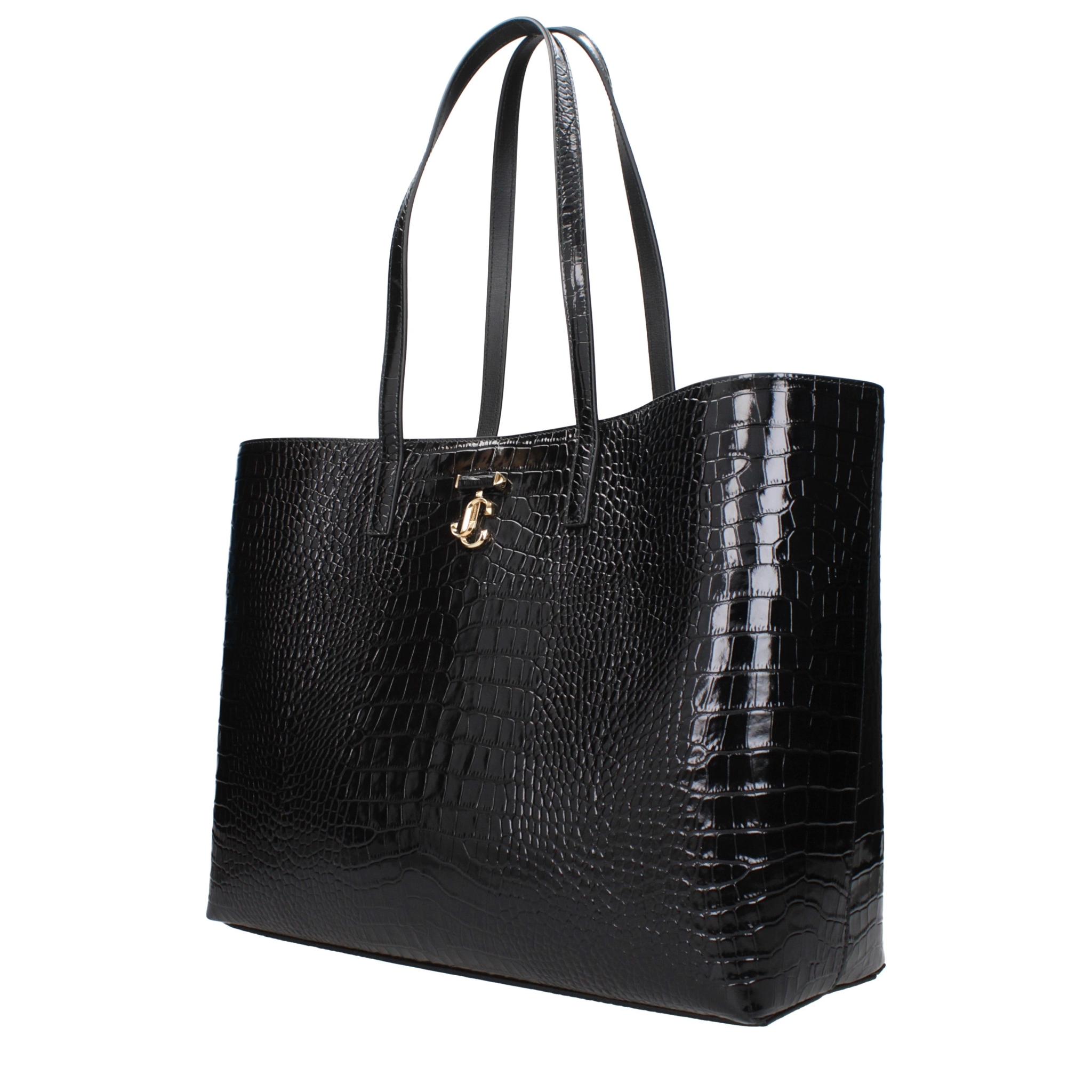 [Jimmy Choo] Tote bag SS25 JCBSHOPPINGLOCCLBLACK