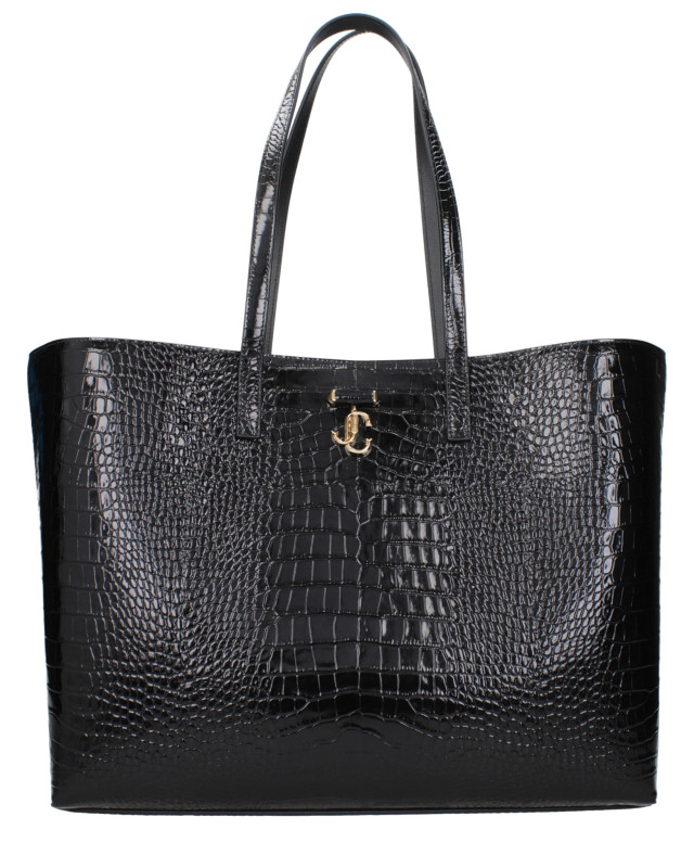 [Jimmy Choo] Tote bag SS25 JCBSHOPPINGLOCCLBLACK