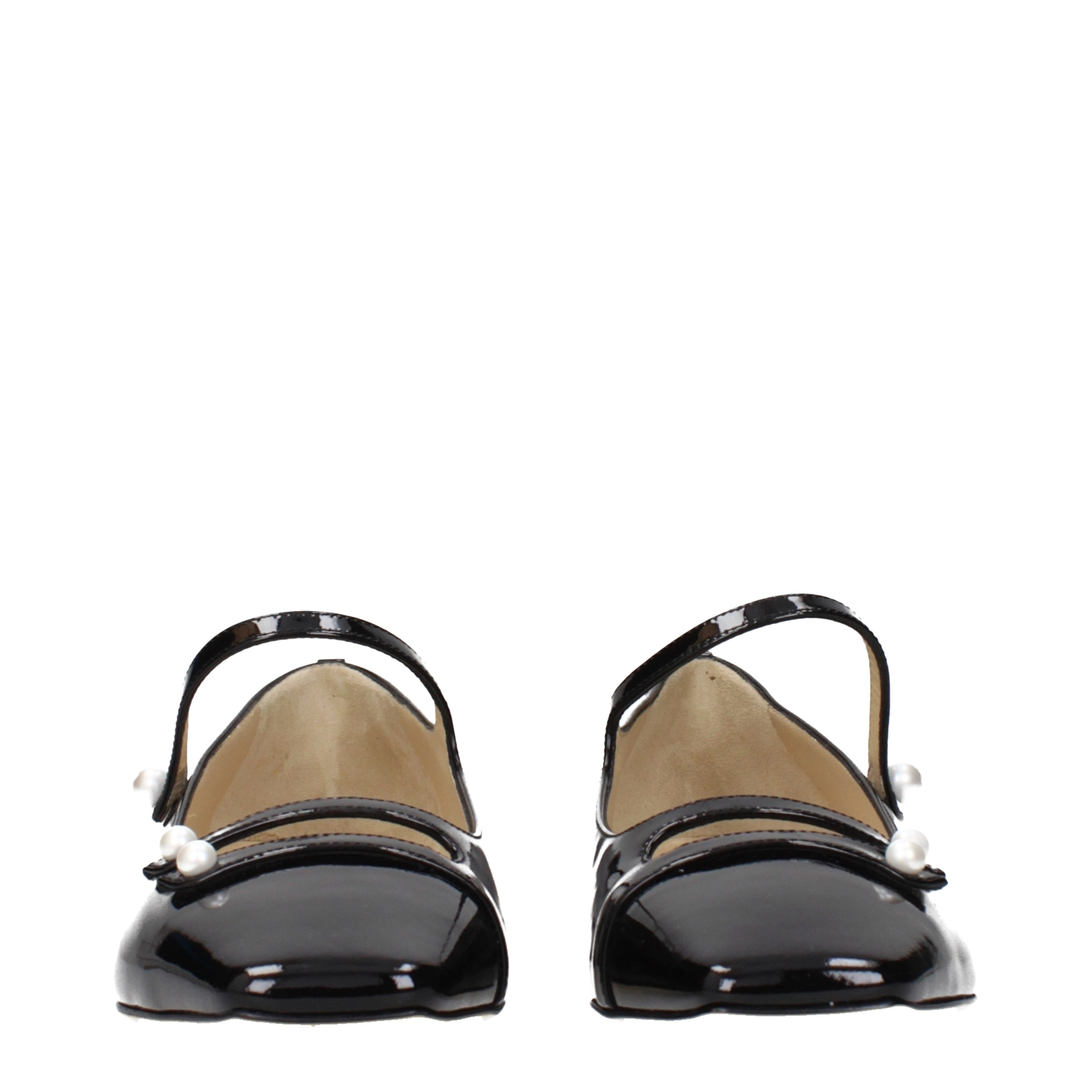 [Jimmy Choo] Flat shoes SS25 ANYAFLATOPATBLACK