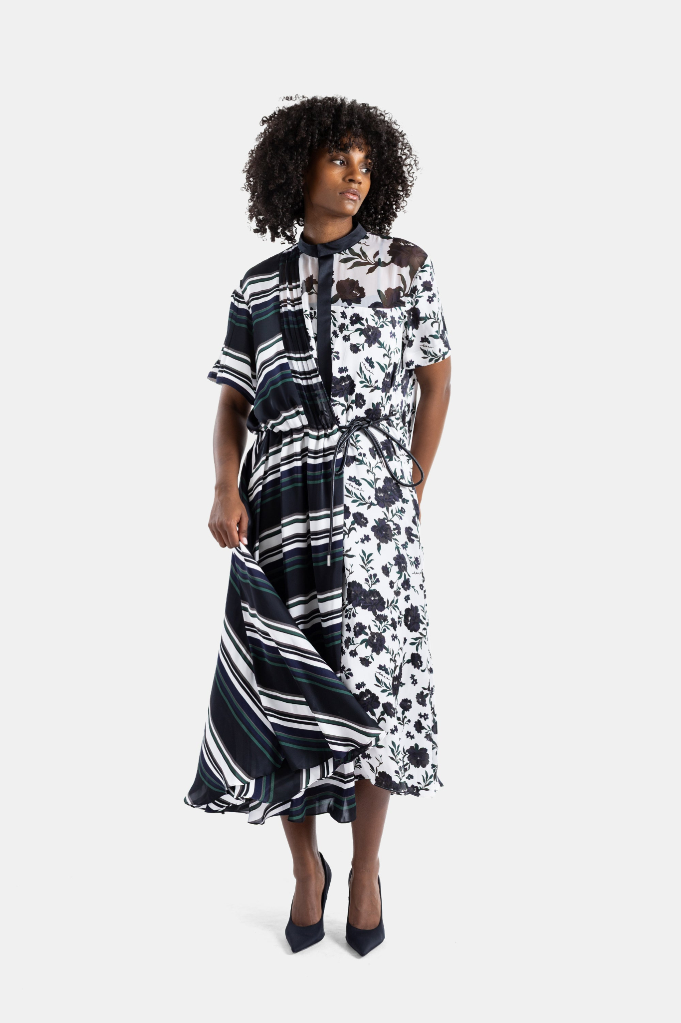[Sacai] Short sleeve dress SS26 26-08524