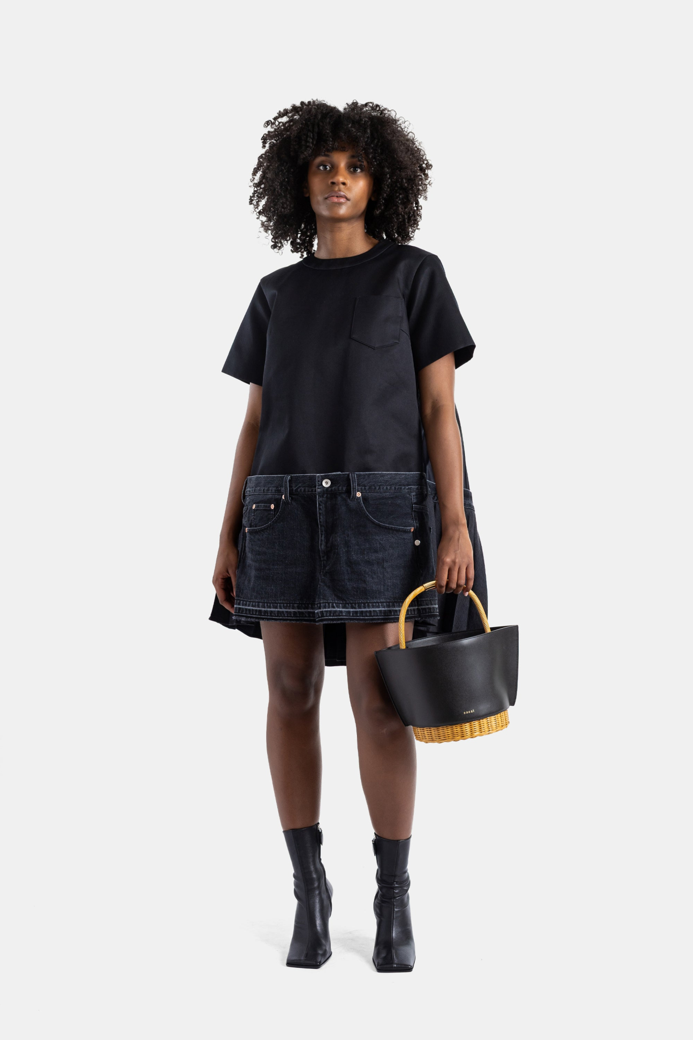 [Sacai] Short sleeve dress SS26 26-08462