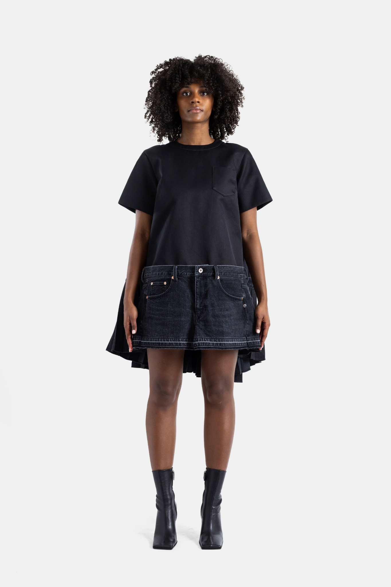 [Sacai] Short sleeve dress SS26 26-08462
