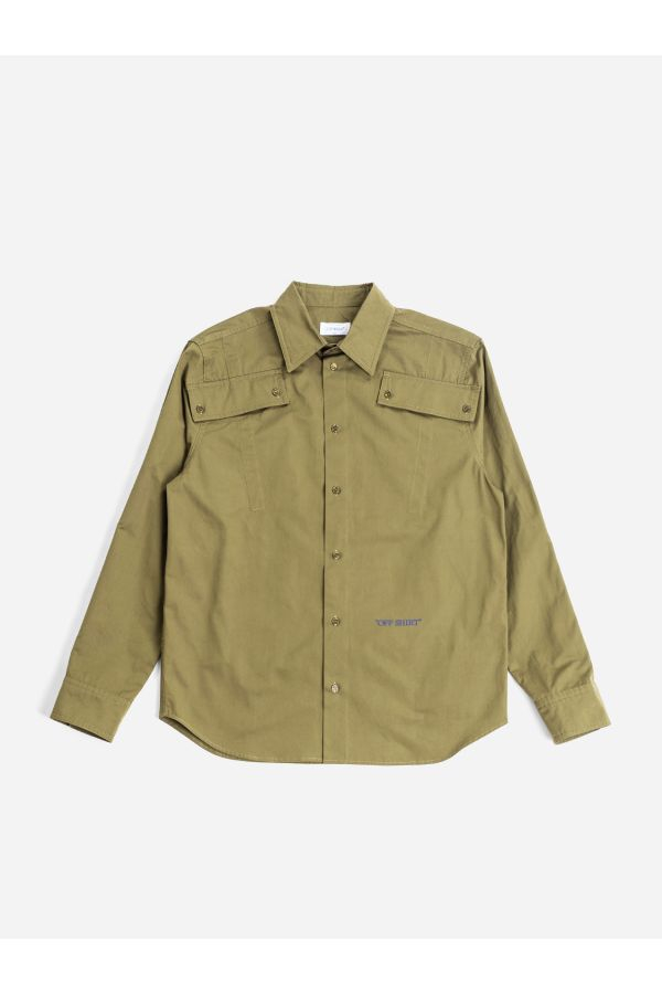 [Off-White] Shirts Long Sleeve FW25 OMGE04IF25FAB003