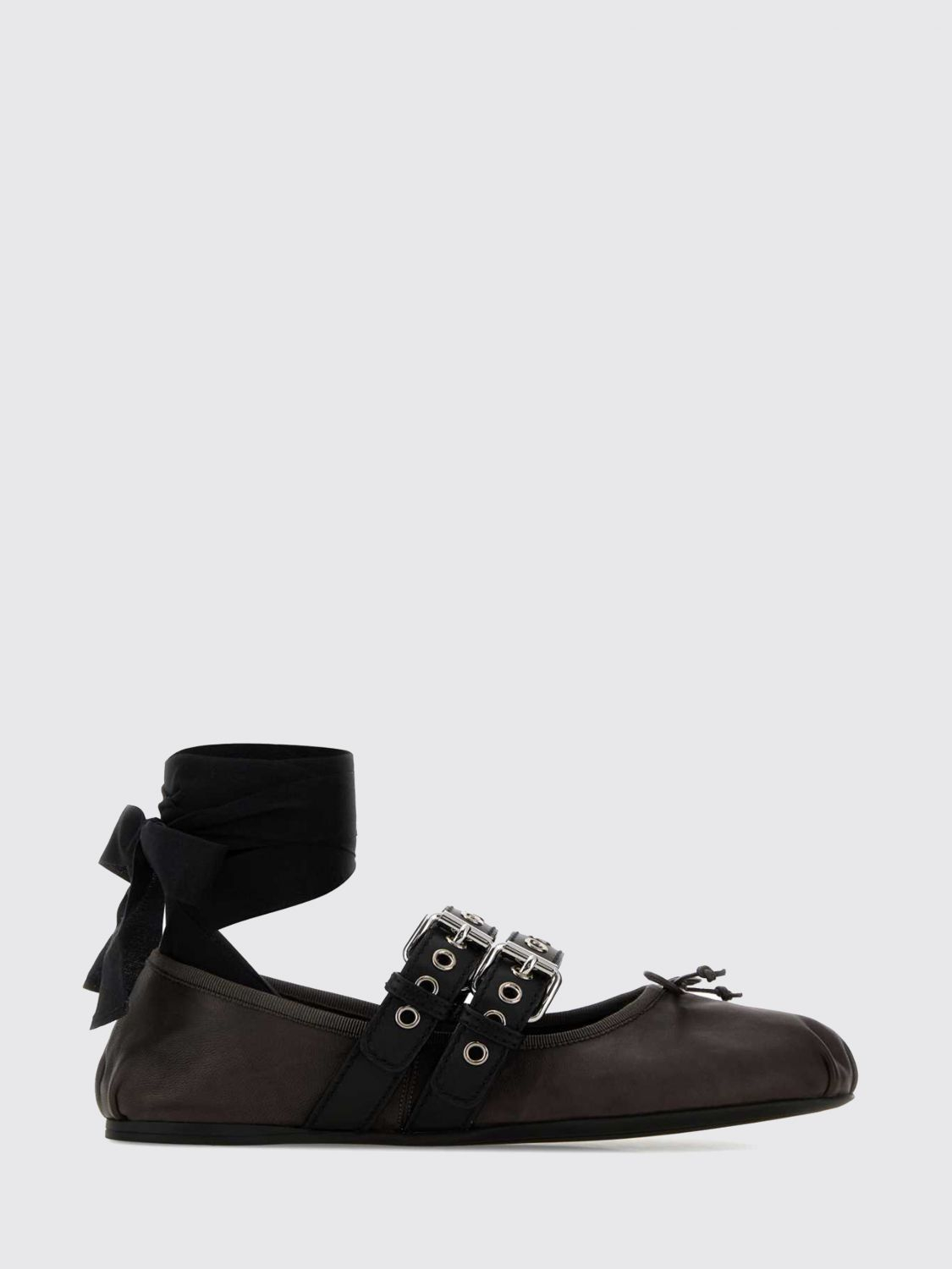 [Miu Miu] Flat shoes FW26 5F466AFG0053ZLV F0003