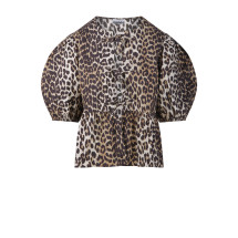 [GANNI] Shirts Short Sleeve SS26 F9116