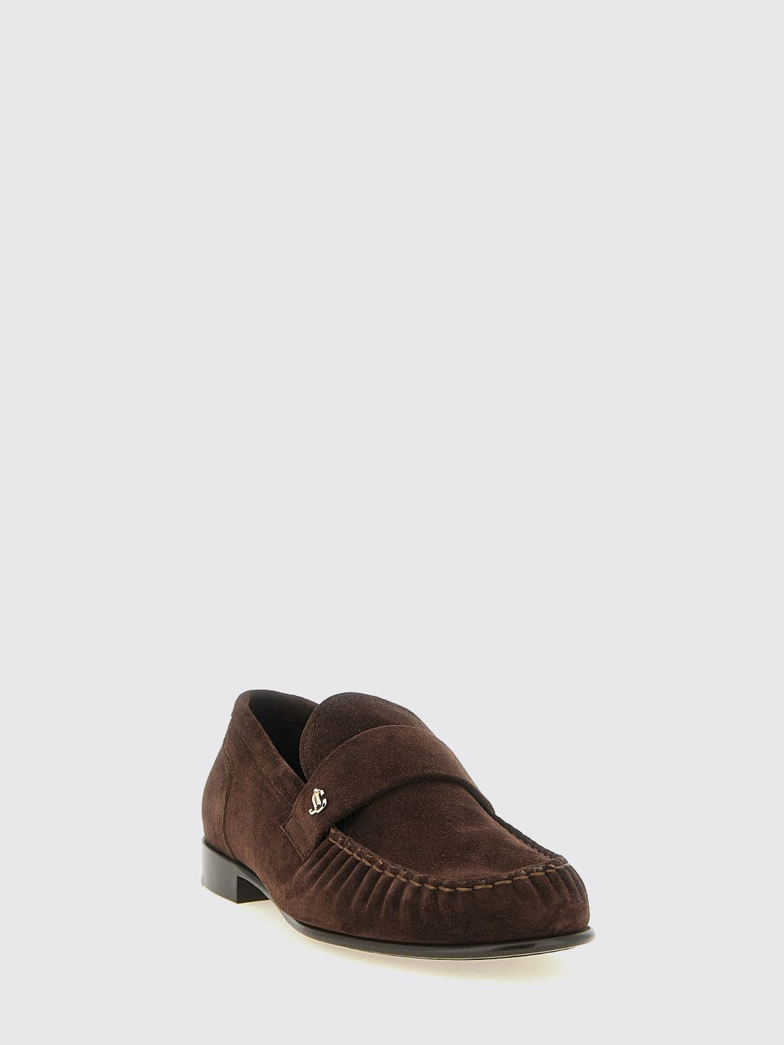 [Jimmy Choo] Loafer FW26 ELLISLOAFERFSUE CHOCOLATE