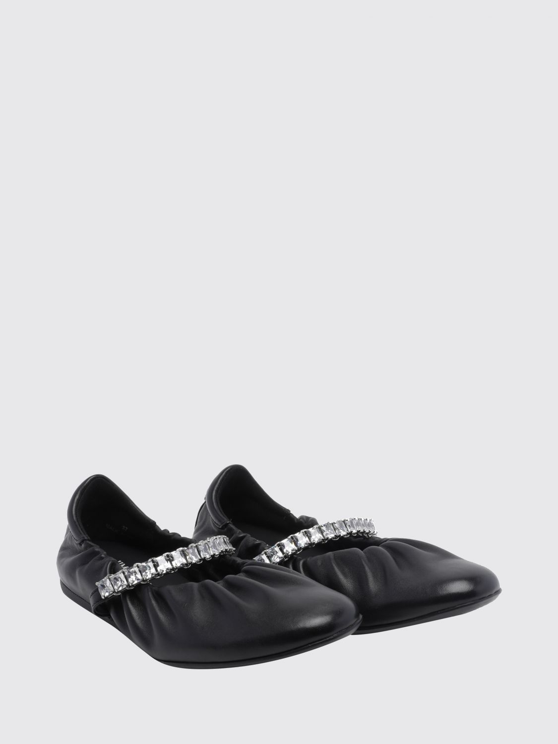 [Jimmy Choo] Flat shoes FW26 JADEBALLERINAGKE BLACK/CRYSTAL
