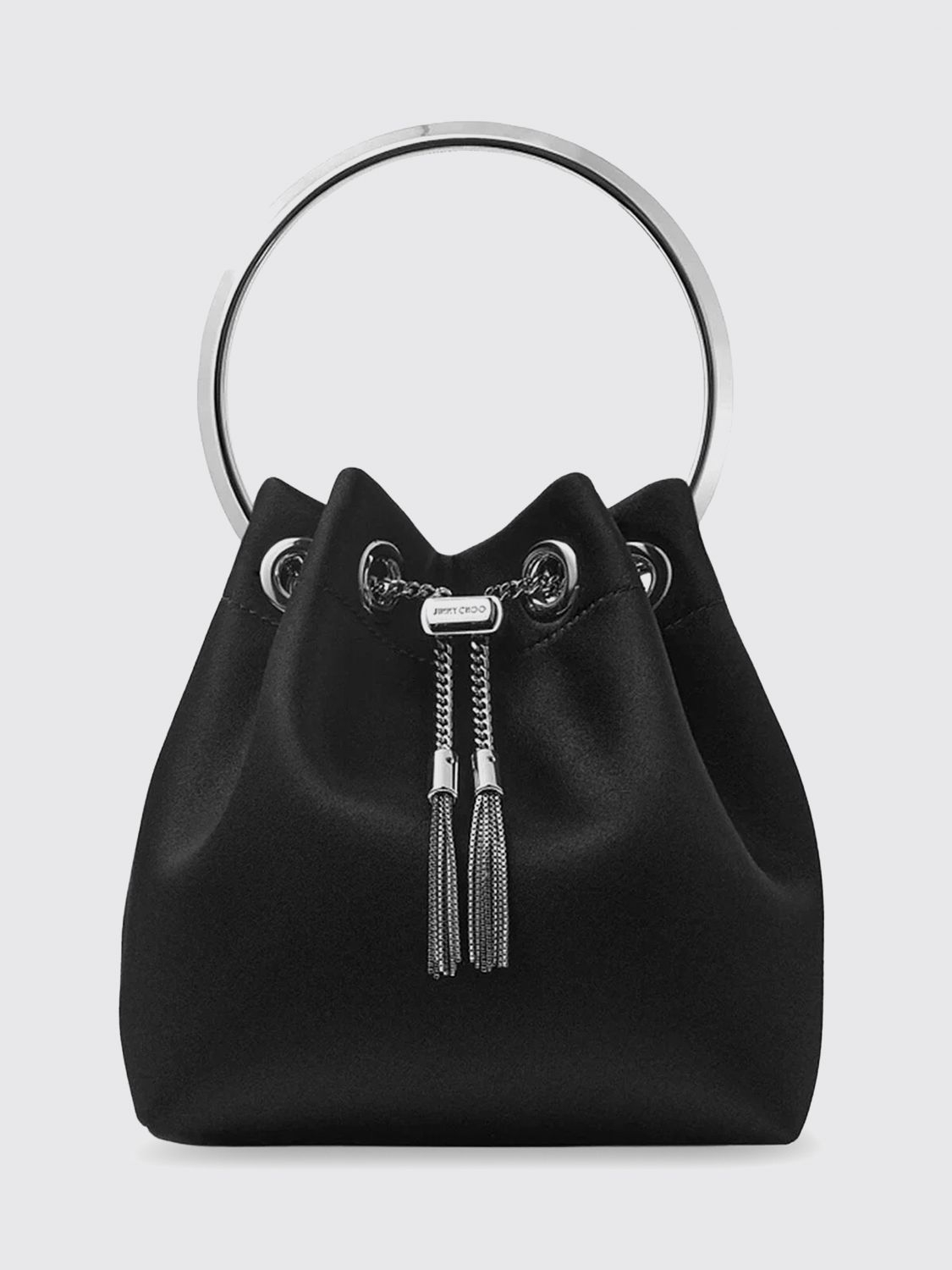 [Jimmy Choo] Tote bag FW26 BONBONFUQBLACKSIL BLACKSILVER