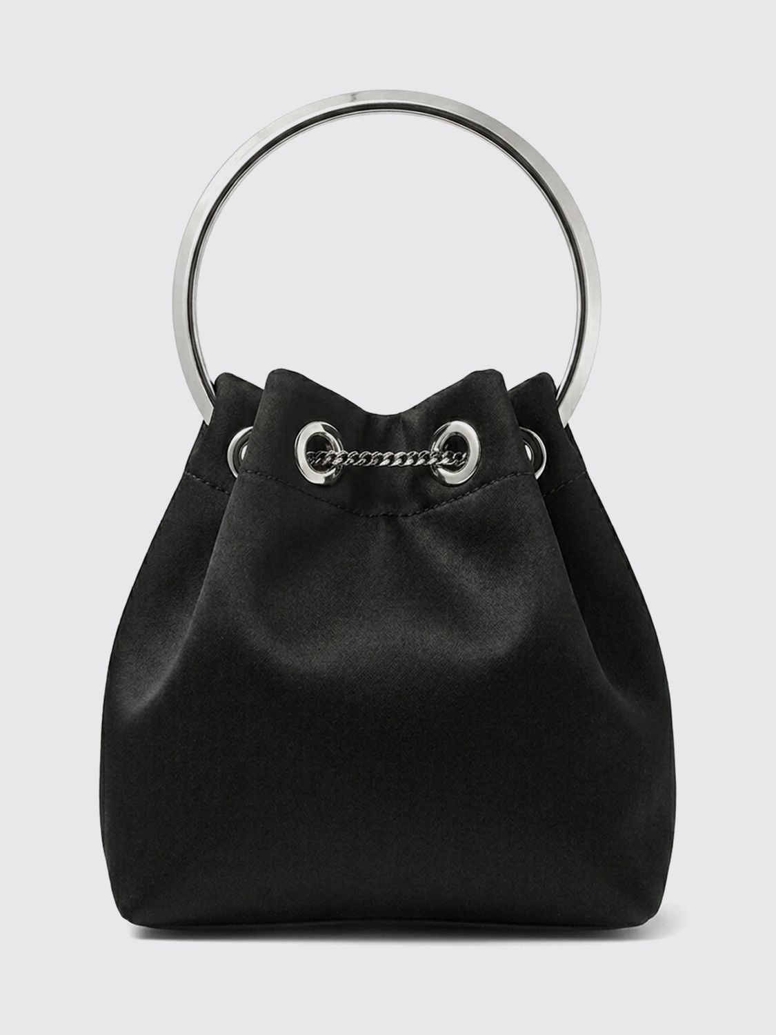 [Jimmy Choo] Tote bag FW26 BONBONFUQBLACKSIL BLACKSILVER