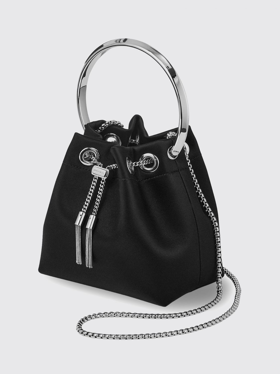 [Jimmy Choo] Tote bag FW26 BONBONFUQBLACKSIL BLACKSILVER