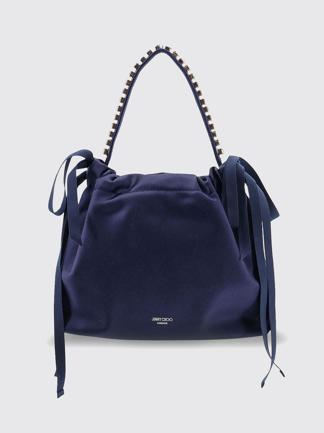[Jimmy Choo] Tote bag FW26 DRAWSTRINGMINITHKSIMARINESIL MARINESILVER
