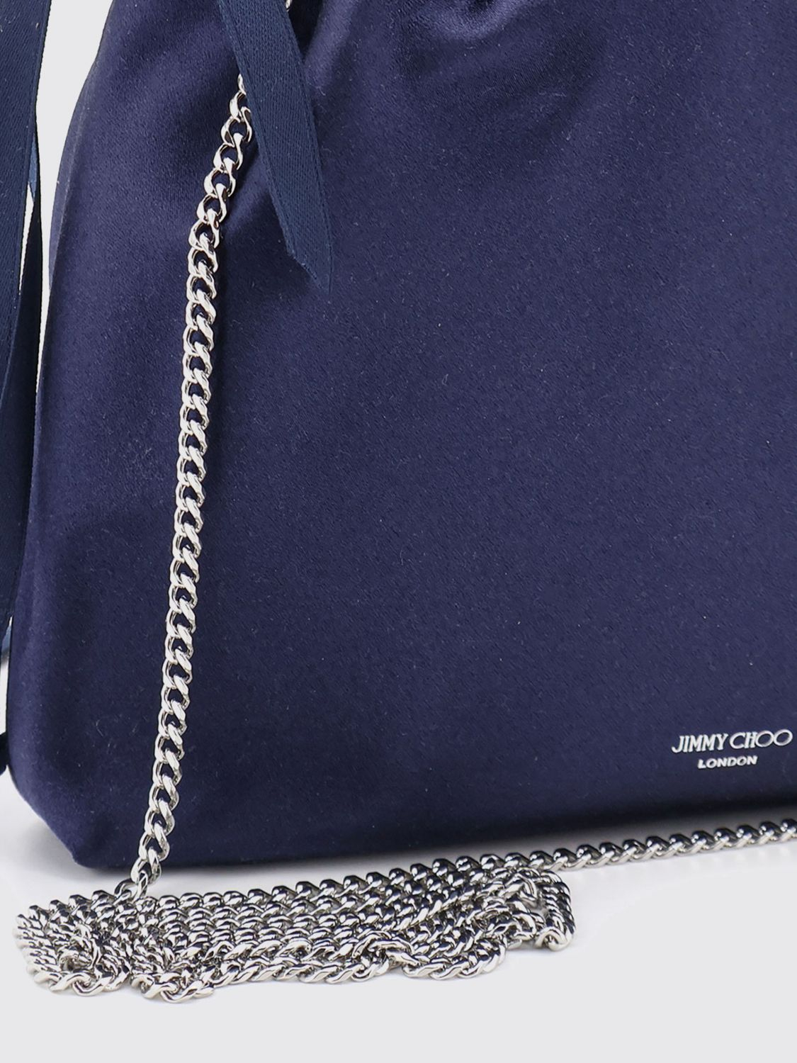 [Jimmy Choo] Tote bag FW26 DRAWSTRINGMINITHKSIMARINESIL MARINESILVER