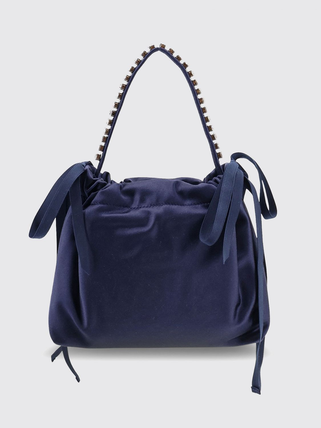 [Jimmy Choo] Tote bag FW26 DRAWSTRINGMINITHKSIMARINESIL MARINESILVER