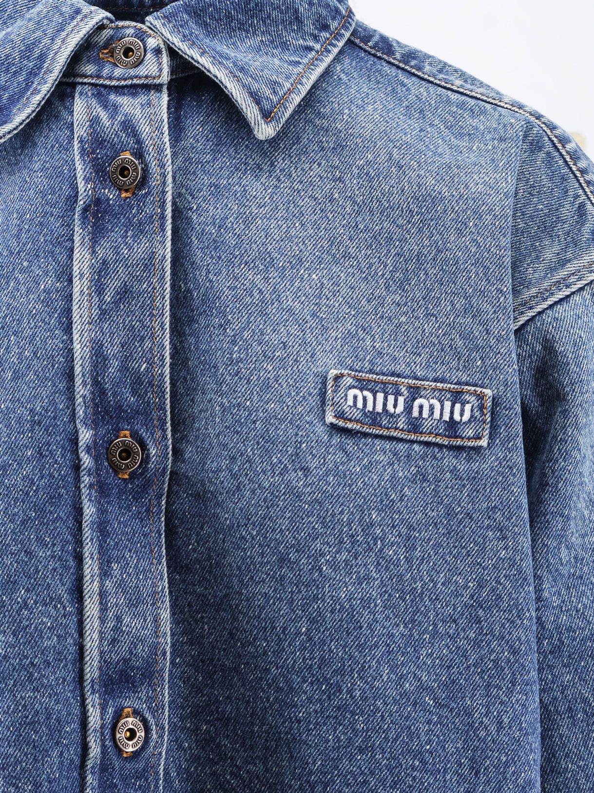 [Miu Miu] Shirts Long Sleeve FW26 GWC132SOOO192UF0008