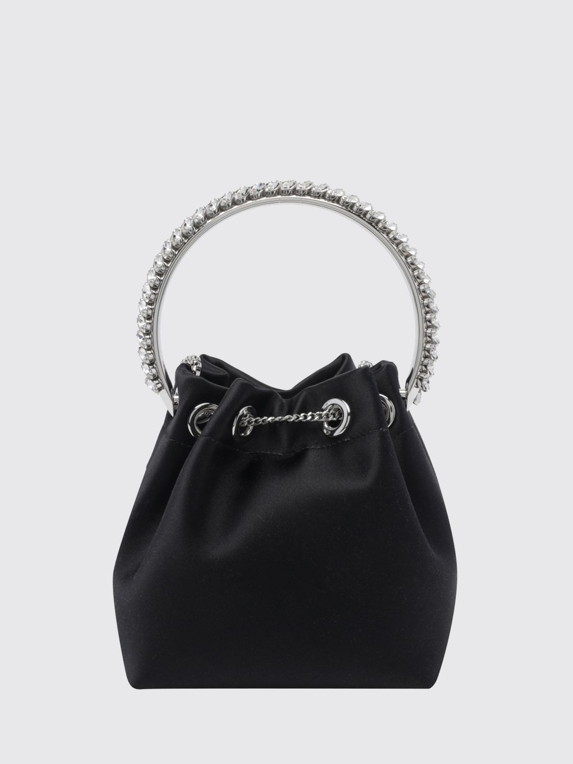 [Jimmy Choo] Tote bag FW26 BONBONVKM BLACK/CRYSTAL