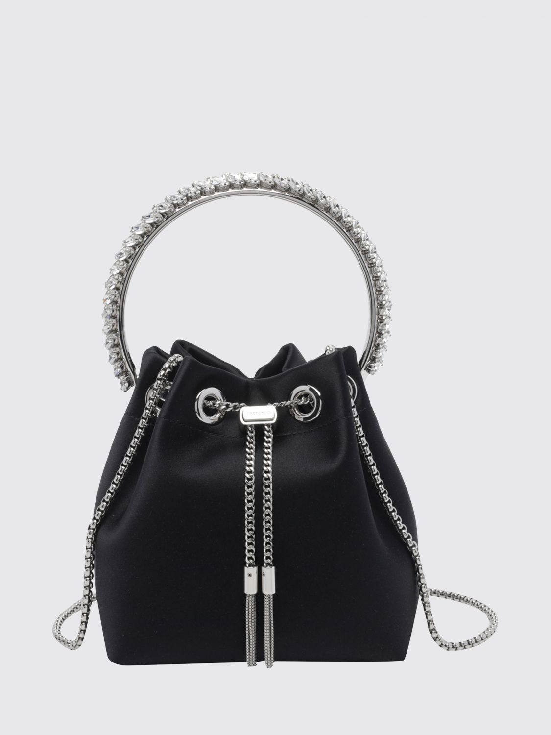 [Jimmy Choo] Tote bag FW26 BONBONVKM BLACK/CRYSTAL