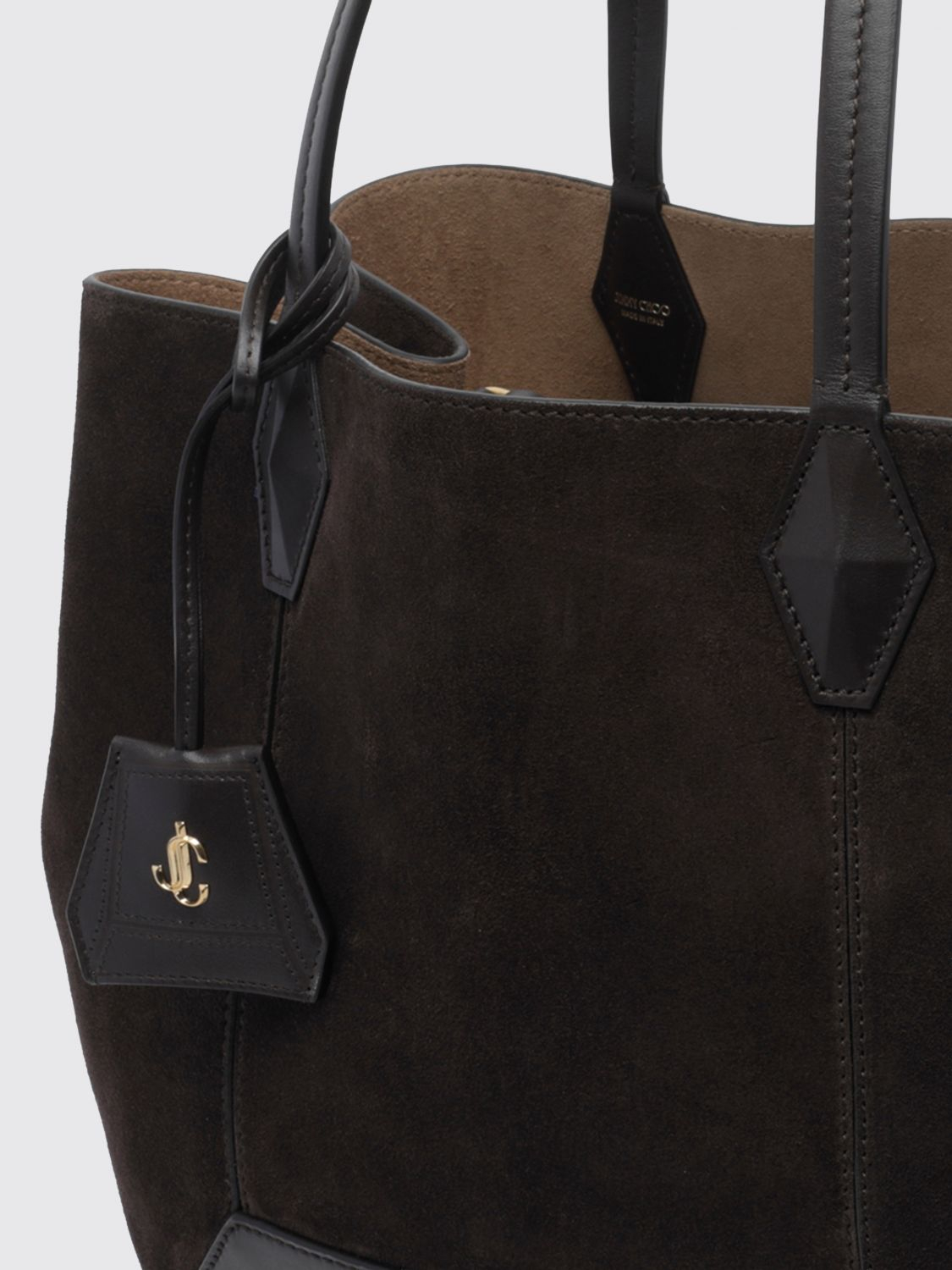 [Jimmy Choo] Shoulder bag FW26 DIAMONDTOTE/MSUE COFFEE/GOLD