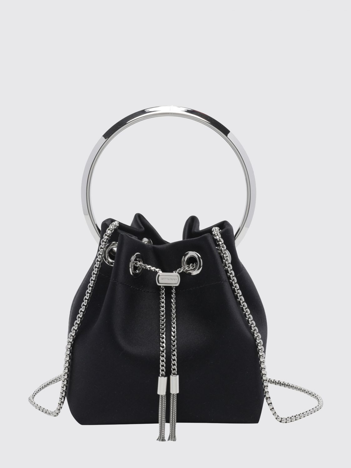 [Jimmy Choo] Cross body bag FW26 BONBONFUQ BLACK/SILVER
