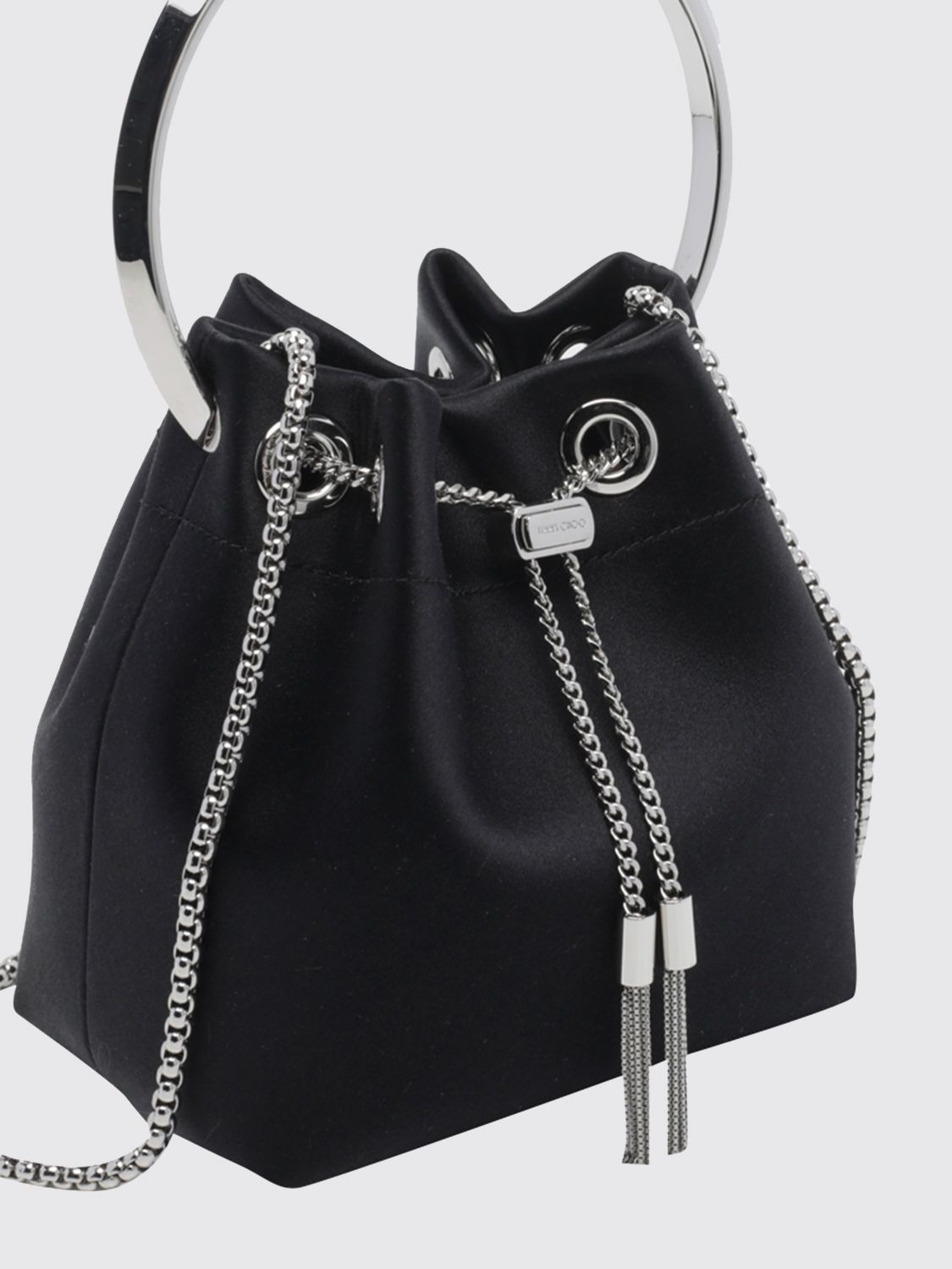[Jimmy Choo] Cross body bag FW26 BONBONFUQ BLACK/SILVER