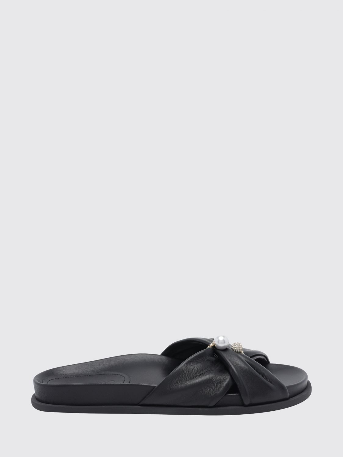 [Jimmy Choo] Sandals FW26 RAFIFLATGVR BLACK