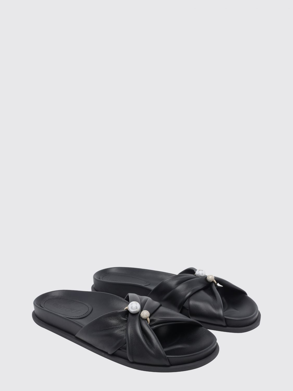 [Jimmy Choo] Sandals FW26 RAFIFLATGVR BLACK