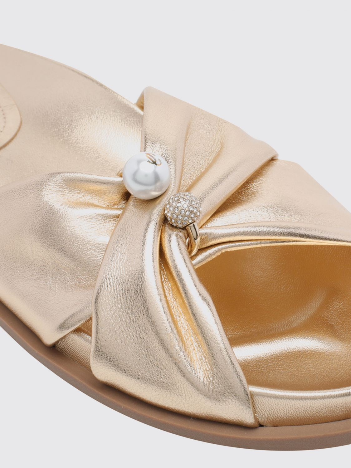 [Jimmy Choo] Sandals FW26 RAFIFLATMNA GOLD