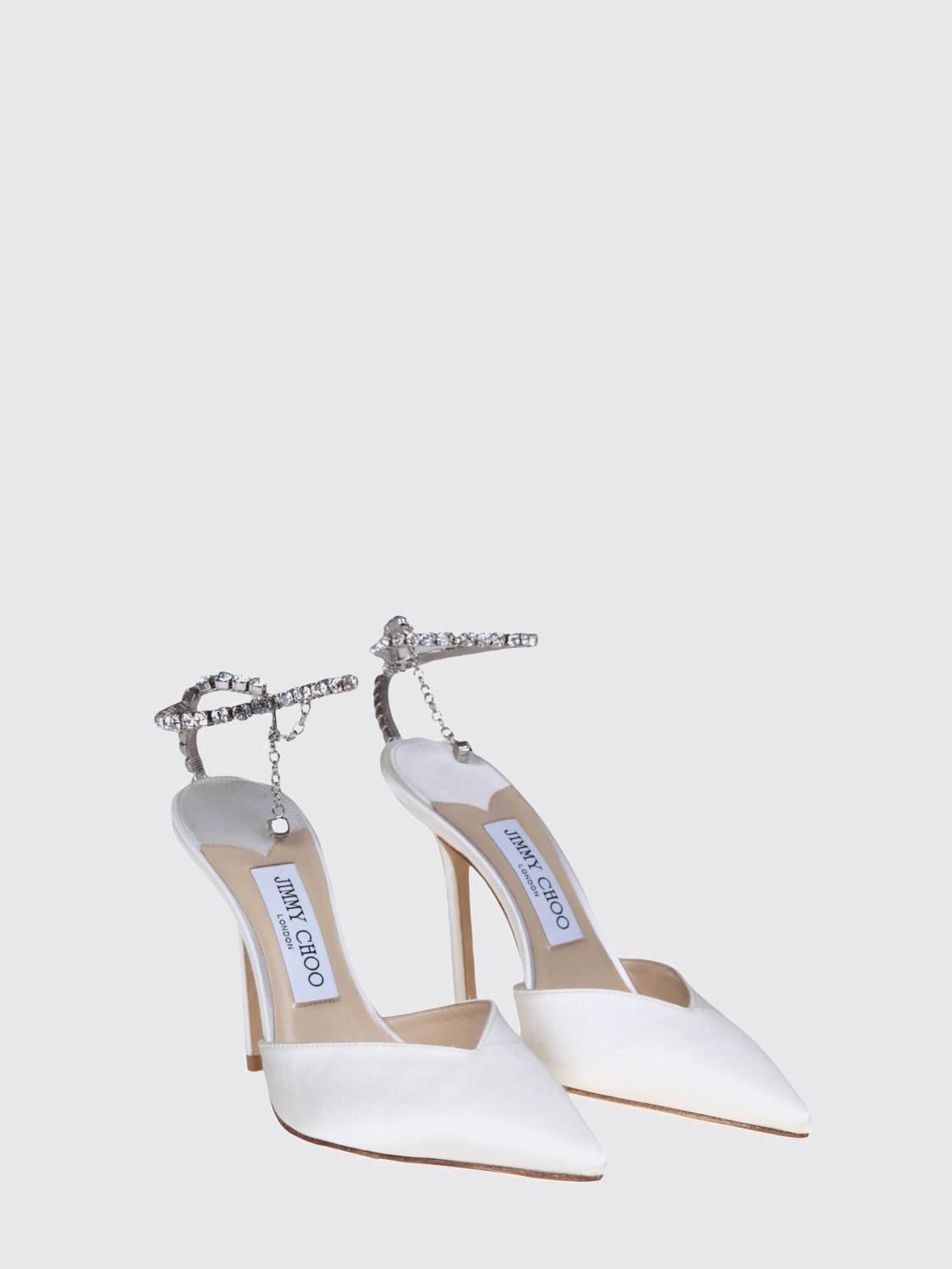 [Jimmy Choo] Pumps FW26 J000140765 Ivory/Crystal