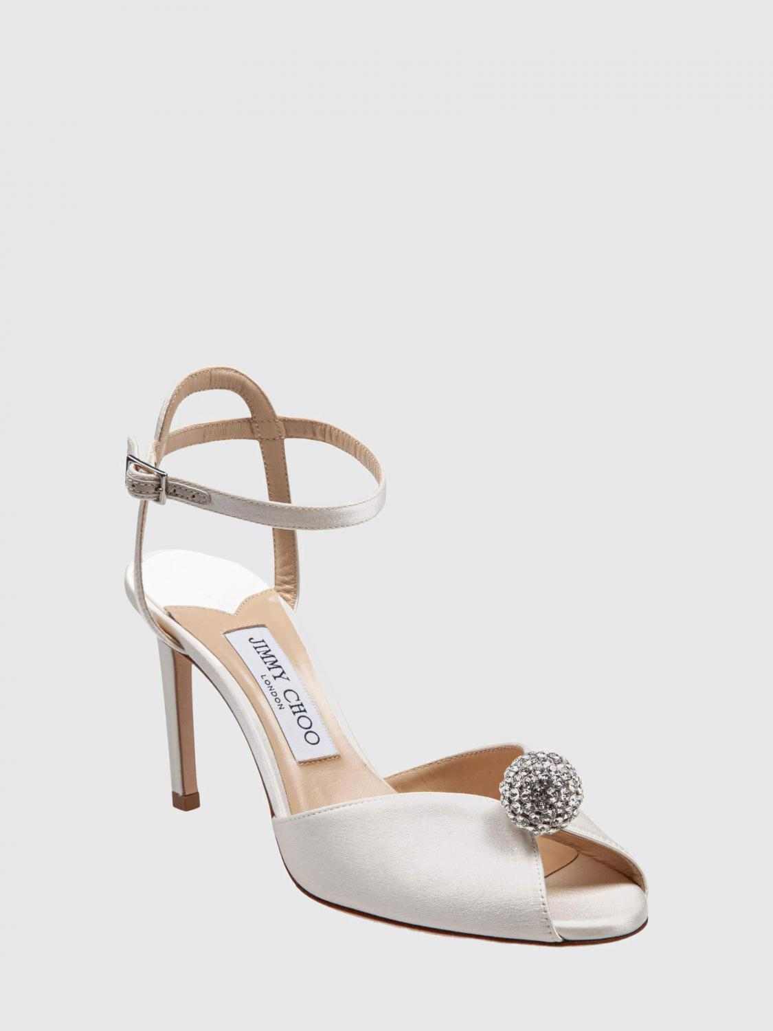 [Jimmy Choo] Sandals FW26 J000127888 Ivory/Crystal