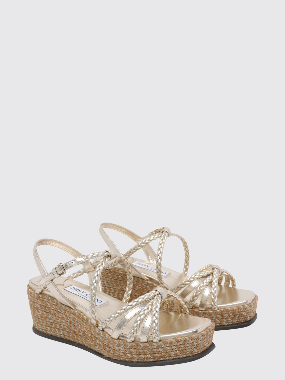 [Jimmy Choo] Wedges FW26 NYRA60ZKT SOFT GOLD MIX