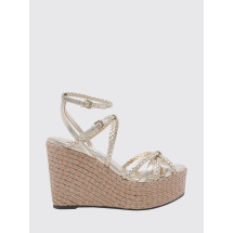 [Jimmy Choo] Wedges FW26 NYRA100ZKT SOFT GOLD MIX