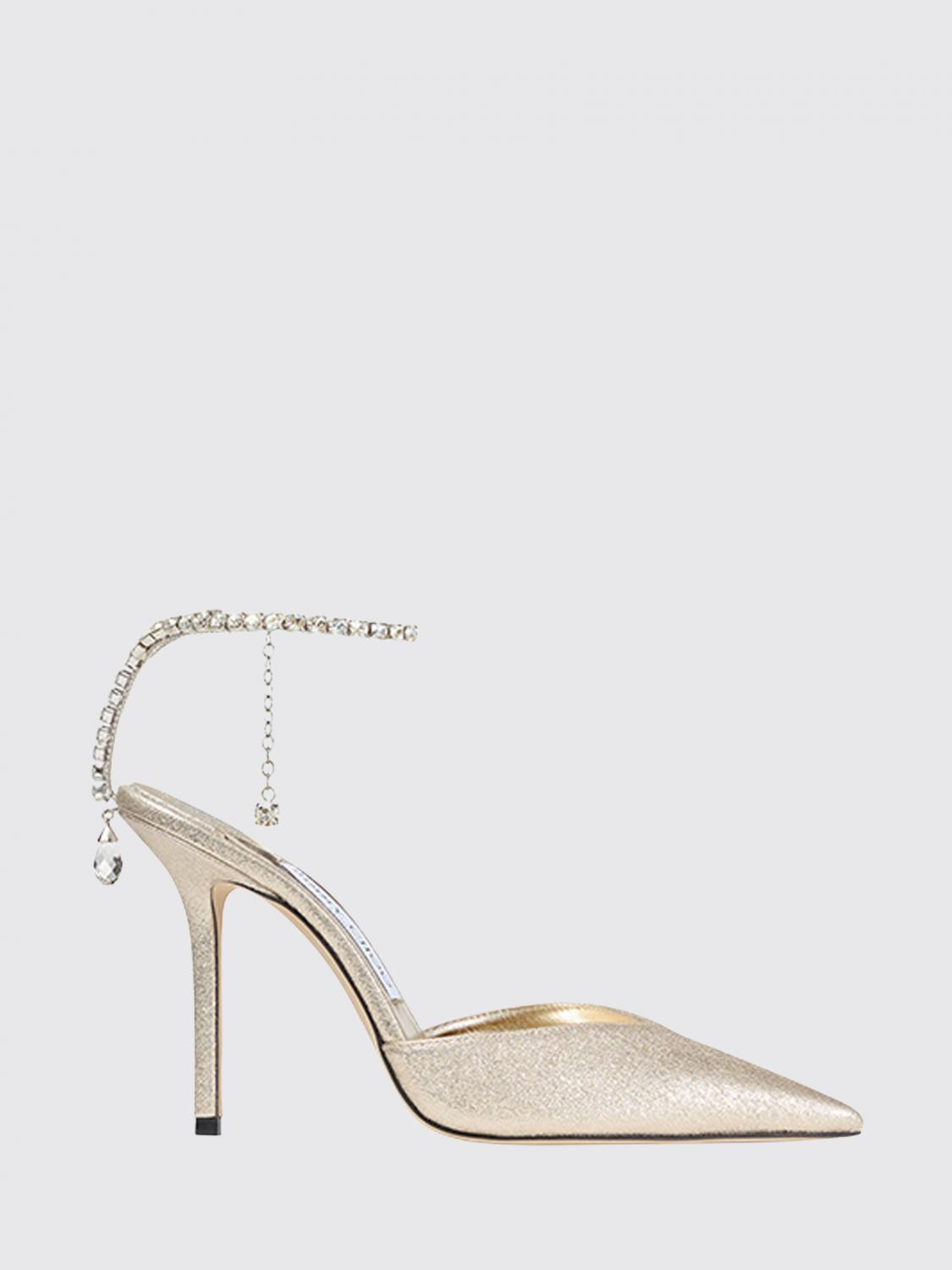 [Jimmy Choo] Pumps FW26 SAEDA100DQM PLATINUM/CRYSTAL