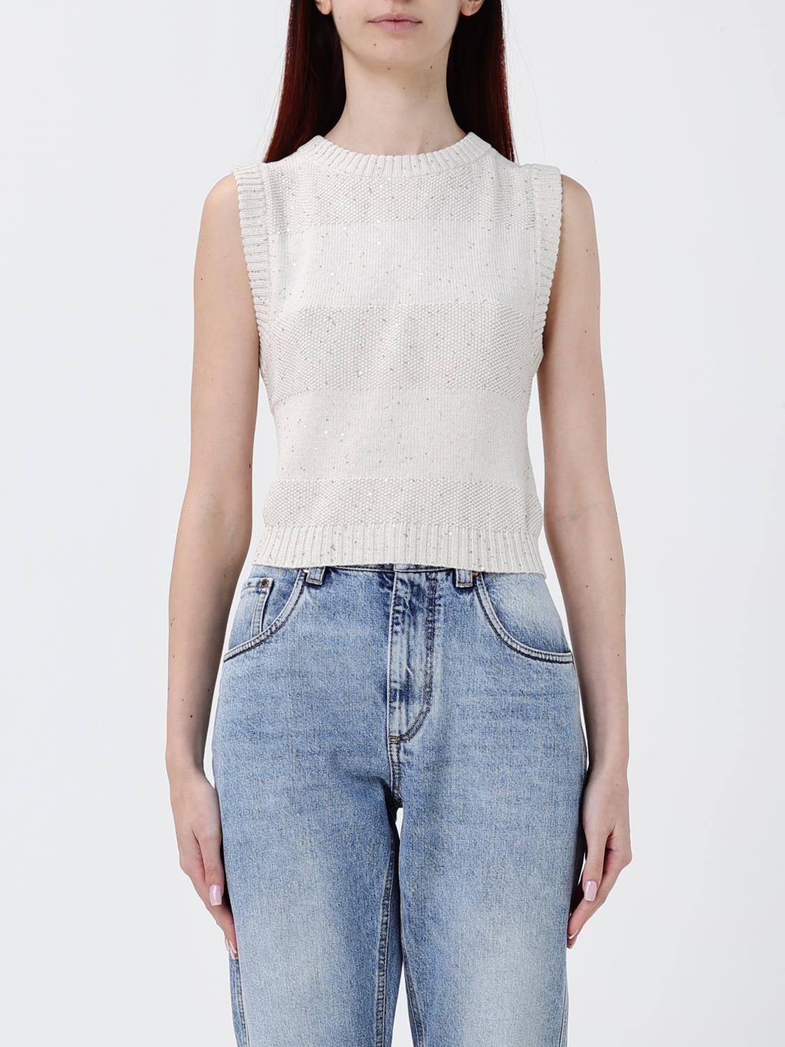 [Brunello Cucinelli] T-shirts Sleeveless SS26 MDV754810 CJ430