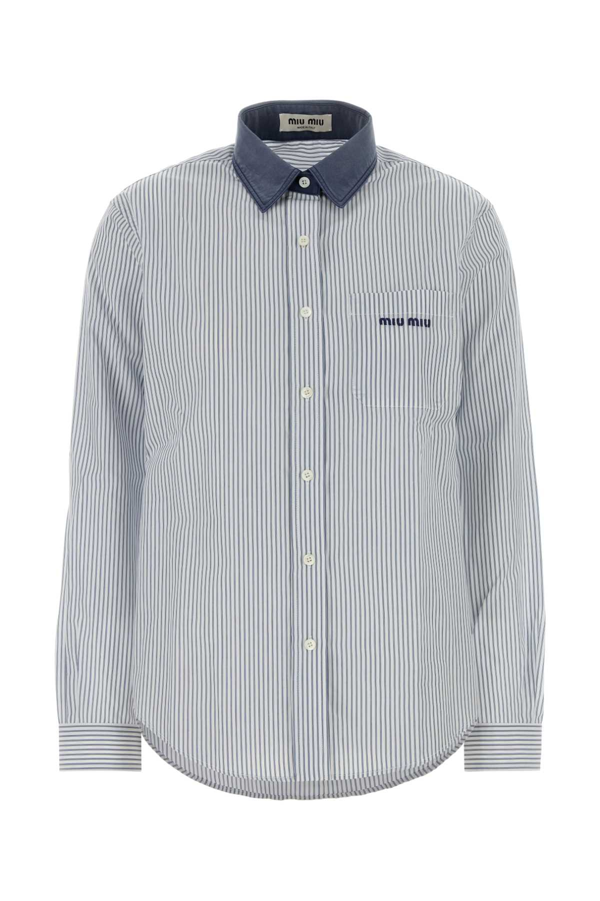 [Miu Miu] Shirts Long Sleeve FW26 MK2053SOOO189F F022X