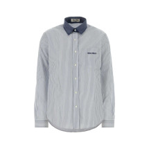 [Miu Miu] Shirts Long Sleeve FW26 MK2053SOOO189F F022X