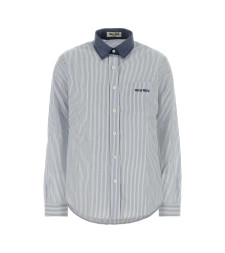 [Miu Miu] Shirts Long Sleeve FW26 MK2053SOOO189F F022X