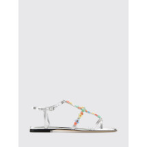 [Jimmy Choo] Sandals SS26 GWYNDAISYFLATEQN SILVERMULTI