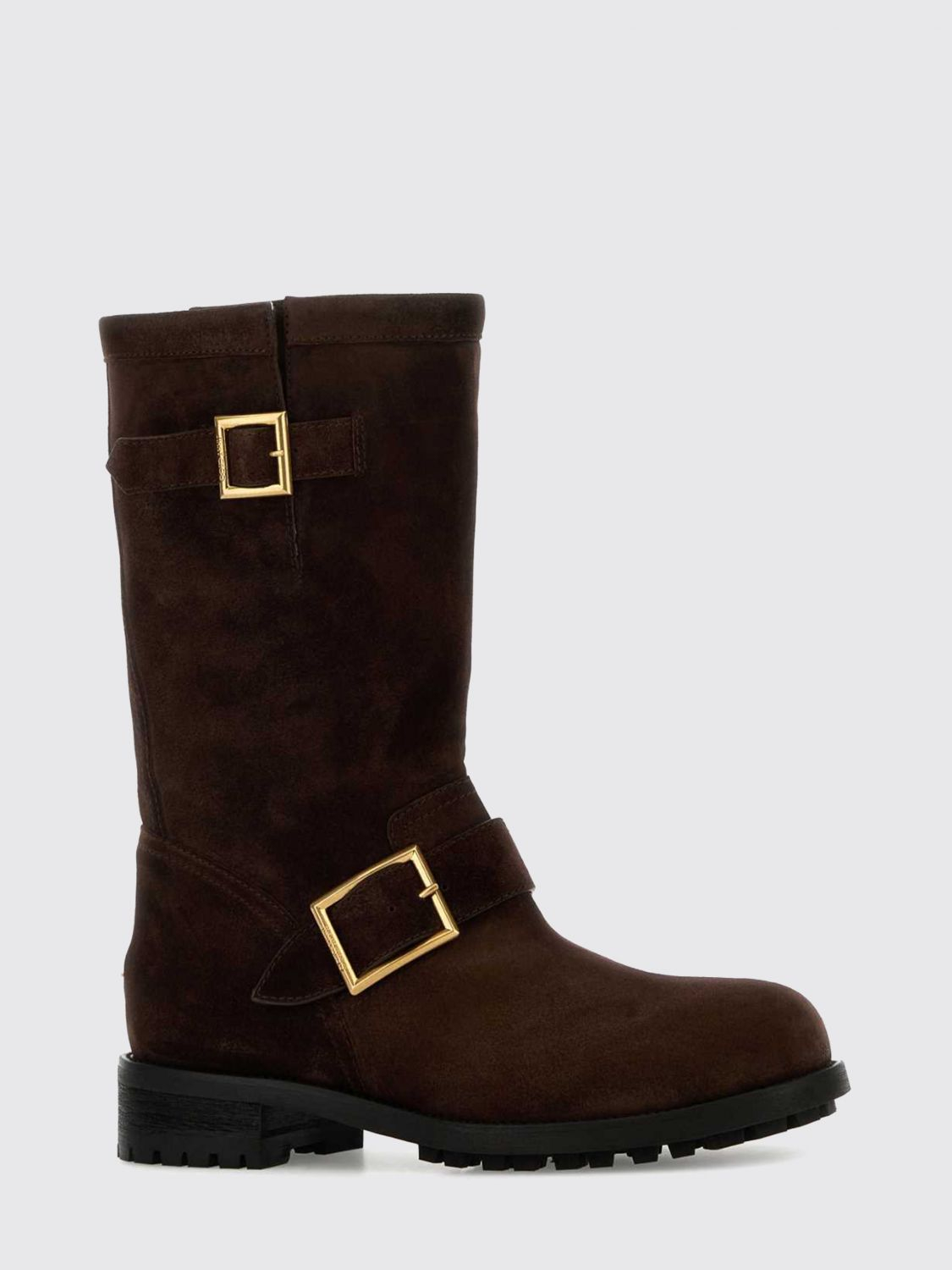 [Jimmy Choo] Boots SS26 BIKERMIDSVV CHOCOLATE
